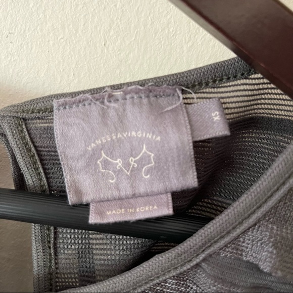 Anthropologie Vanessa Virginia Green Tiered Top - Picture 6 of 6